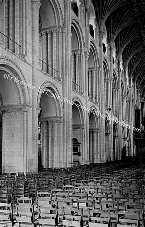 CATHEDRAL INTERIOR N.WALL OF NAVE